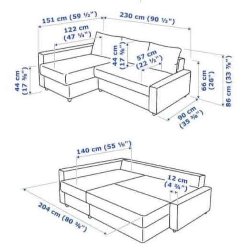 modern l shaped sofa - $200 thumbnail 10