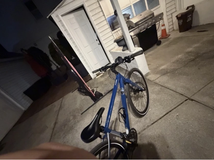 cannondale hybrid bike blue 700cdisc brakes flat bar aluminum frame - $250 thumbnail 2