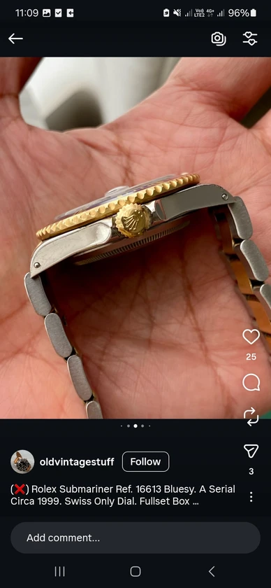 rolex submariner 16613 - $6,800 thumbnail 5