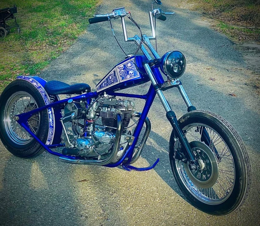 royal indigo chopper - $1,400 thumbnail 3