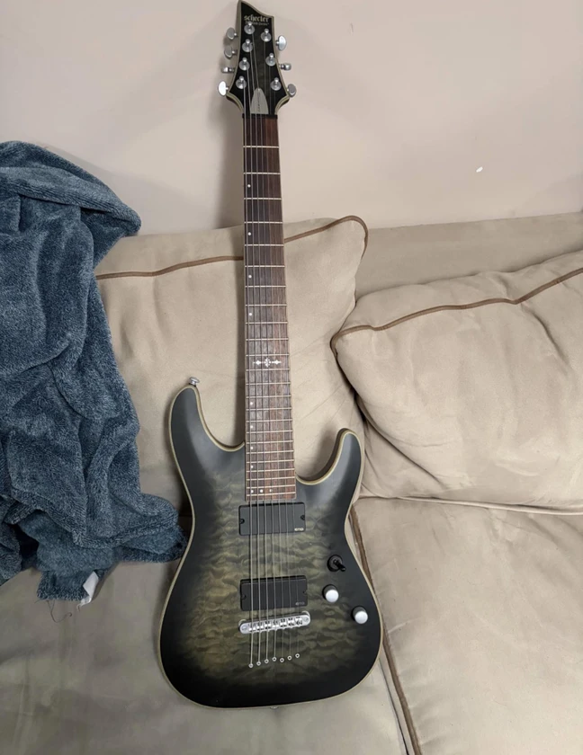 schecter c-7 plantinum - $500 thumbnail 4