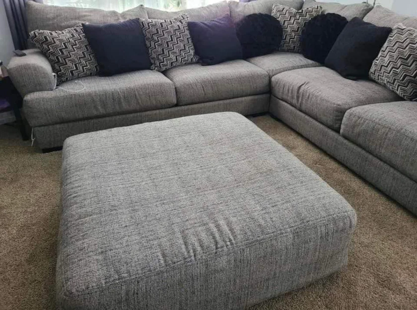 sectional couch and a pillows included… - $260 thumbnail 3