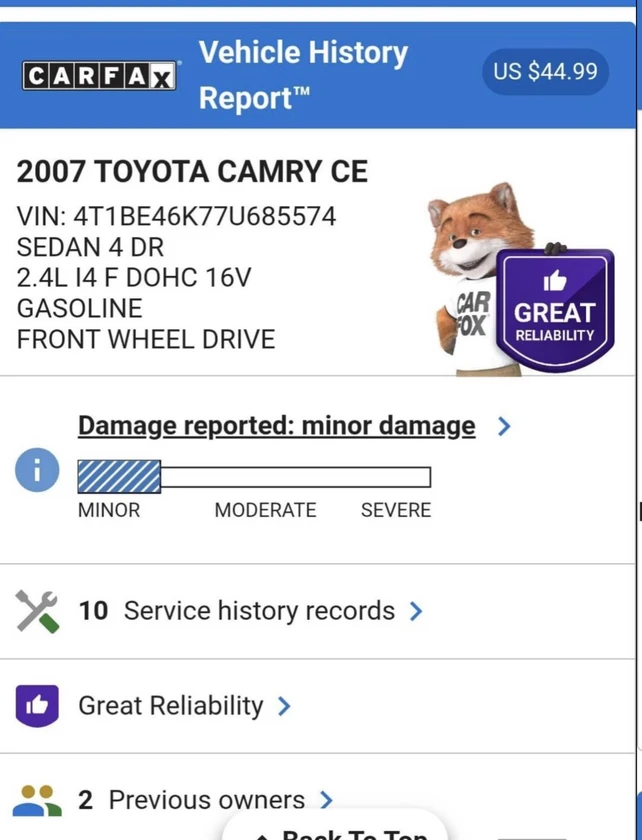 2007 toyota camry • le sedan 4d thumbnail 8