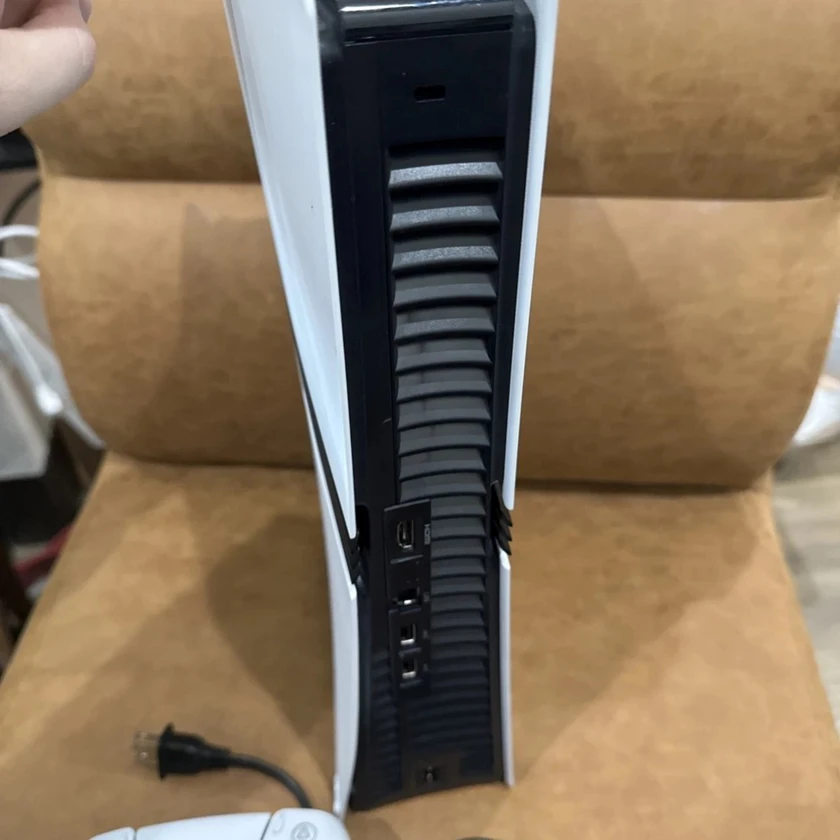 sony playstation 5 pro console – 2tb ssd – white/black – model cfi-7019 - $650 thumbnail 4