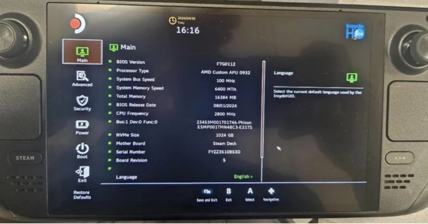 valve steam deck oled 1tb handheldgaming console - black - used - $650 thumbnail 2
