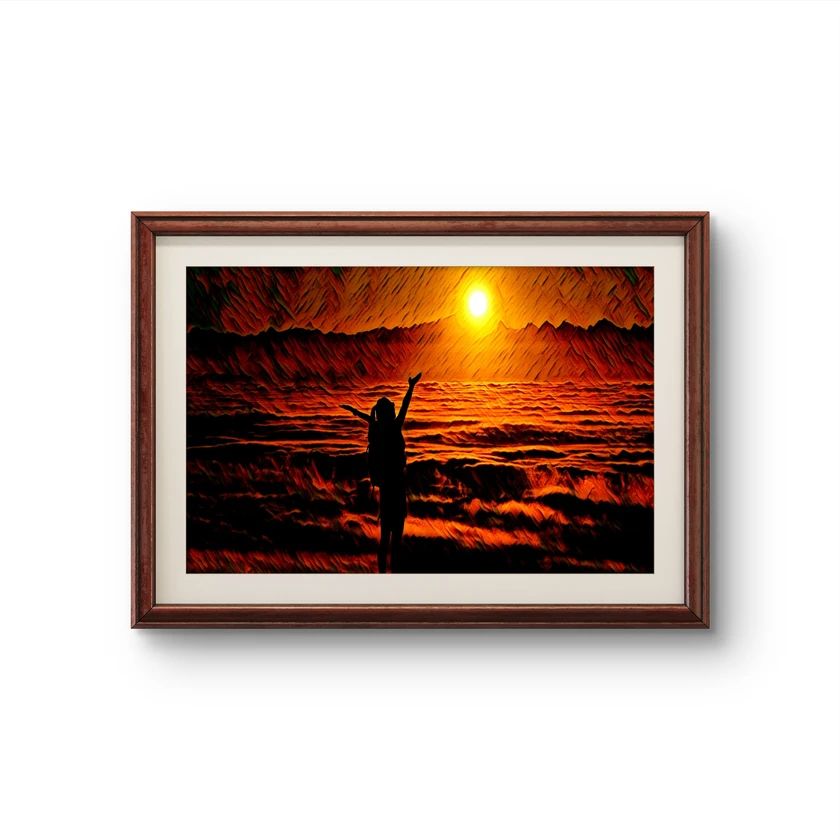 sunfire victory wall art digital painting printable hd | high-res file + certifi thumbnail 3