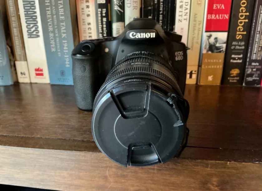 canon 60d camera with charger, 18-135mm lens, and two camera cases - $400 thumbnail 2