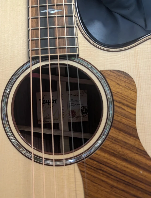 taylor next generation builder's edition 814ce adirondack spruce/rosewood acoust thumbnail 2