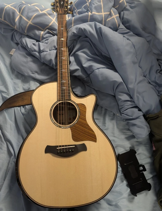 taylor next generation builder's edition 814ce adirondack spruce/rosewood acoust thumbnail 3