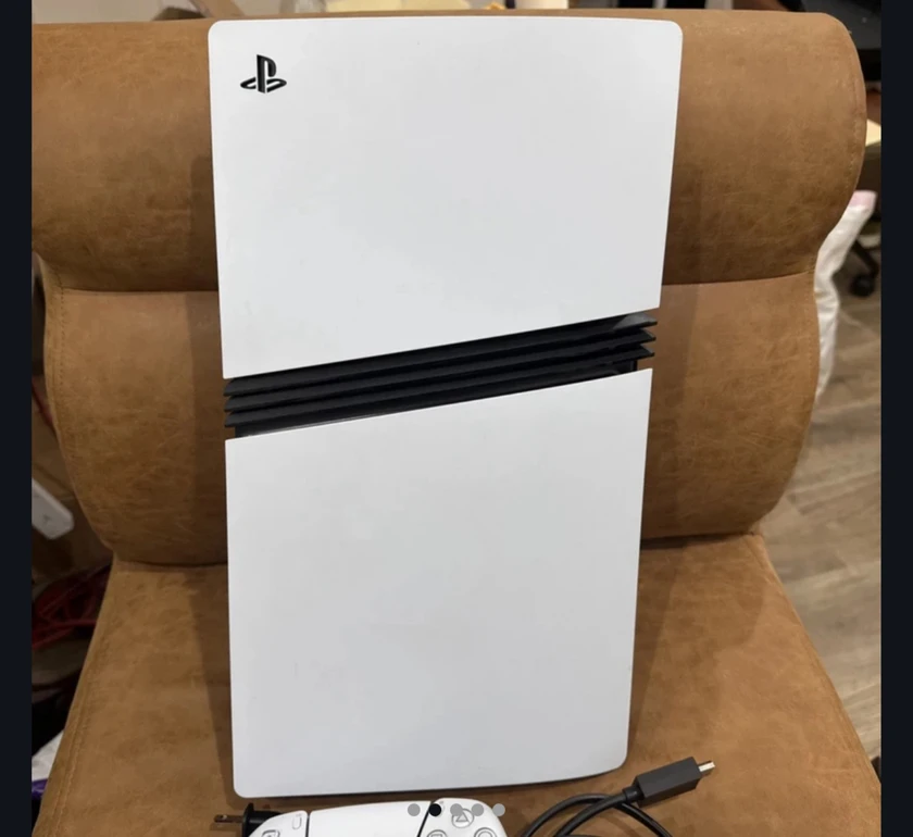$550 - sony playstation 5 pro console - 2tb ssd - white/black - model cfi - 7019 thumbnail 2