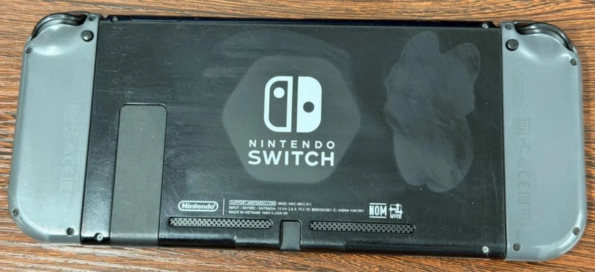nintendo switch handheld console gray joy-cons - good used cond - works great - thumbnail 2