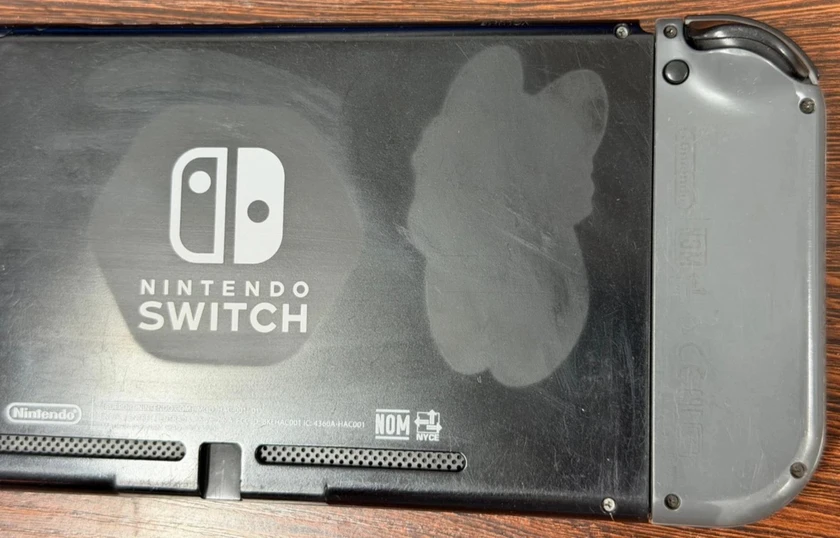 nintendo switch handheld console gray joy-cons - good used cond - works great - thumbnail 3