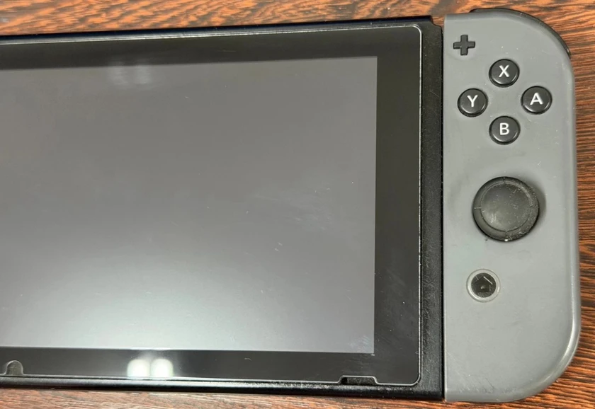 nintendo switch handheld console gray joy-cons - good used cond - works great - thumbnail 4