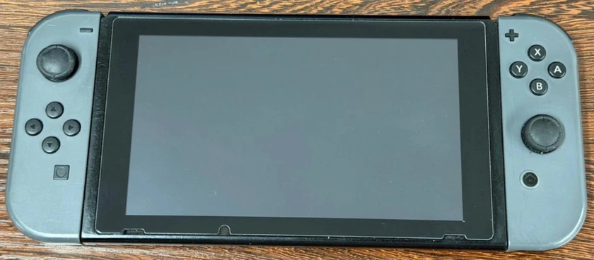 nintendo switch handheld console gray joy-cons - good used cond - works great - thumbnail 5