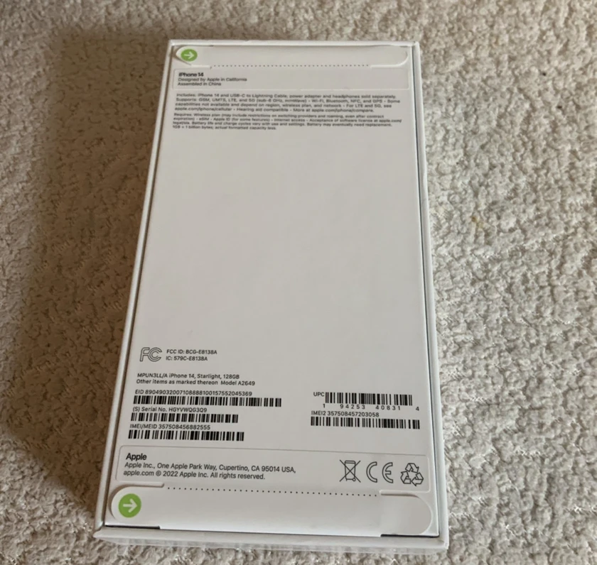 ✅ excellent condition iphone 14 128gb unlocked - like new! - $427 thumbnail 3