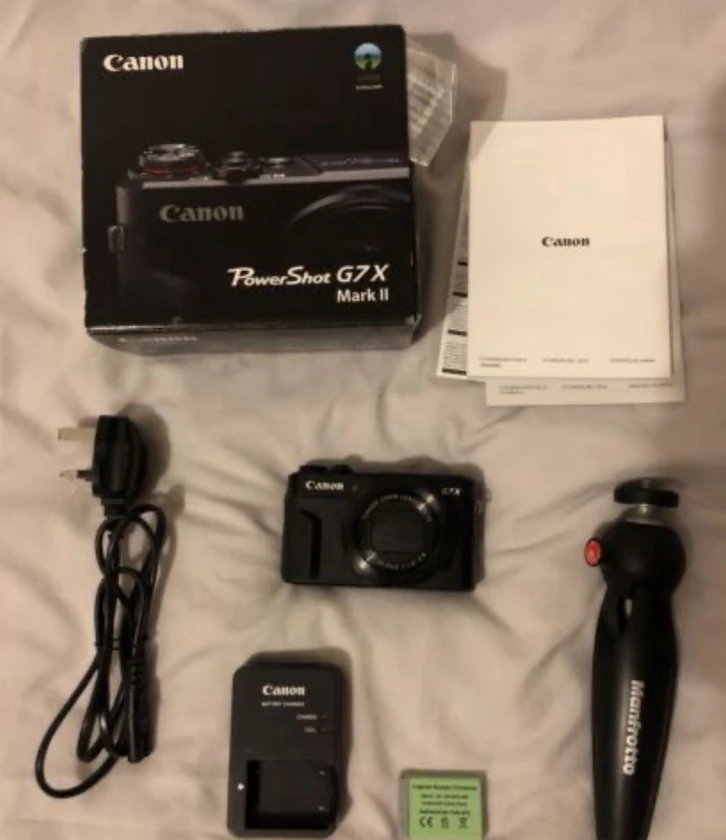 canon powershot g7x mark ii 20 mp compact camera black - $280 thumbnail 4