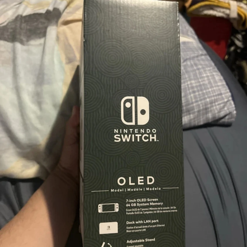 nintendo switch oled zelda: tears of the kingdom special edition - $250 thumbnail 3
