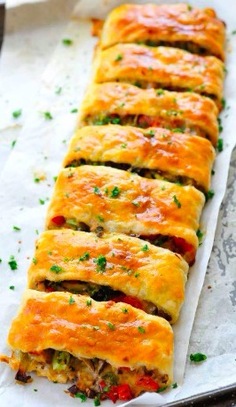 Vegetable Puff Pastry Parcels