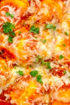 So Easy Dump and Bake Cheese Ravioli Casserole