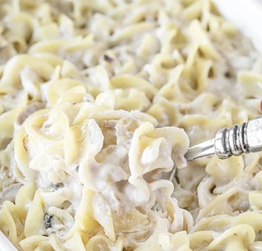 Mama's Tuna, Noodle and Mushroom Soup Casserole - Faxo