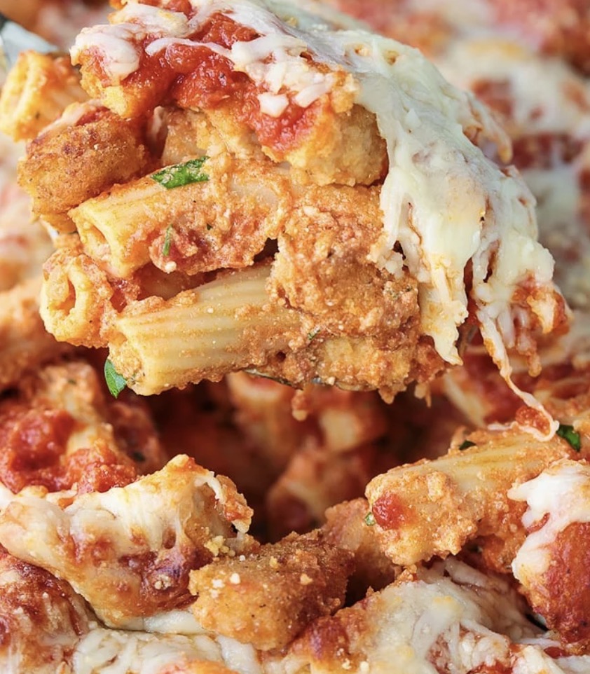Chicken Nugget and Pasta Parmesan Casserole - Faxo