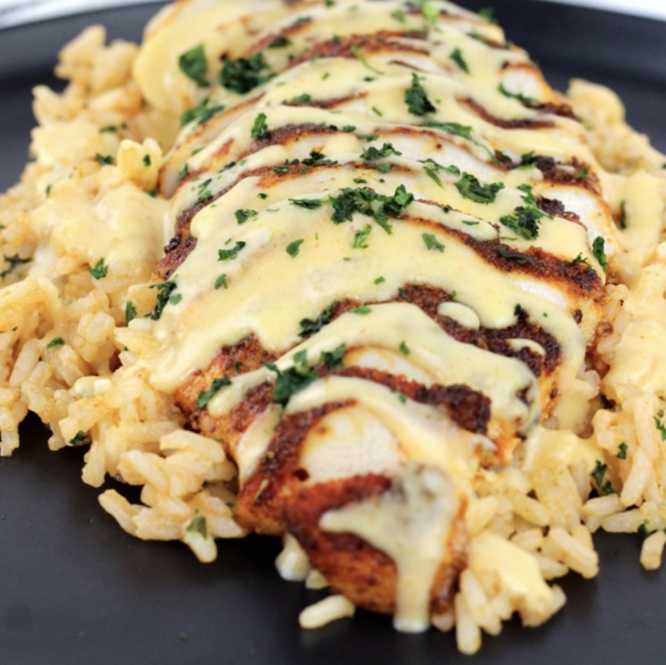 Grilled Mexican Chicken with Cheese Sauce - Faxo
