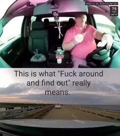 Bro Keeps Driving Like Nothing Happened!