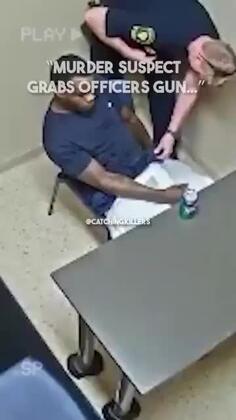 Murder Suspect Grabs Police Officer's Gun