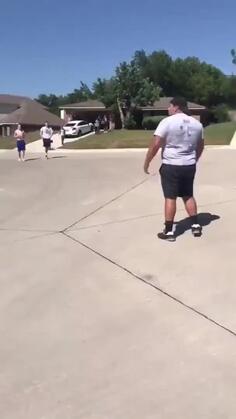 Two Guys Try To Jump The Hulk