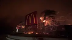 McDonald's In The California Hurricane Of Fire