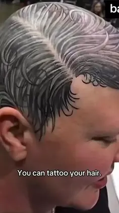 The Cure For Baldness: Hair Tattoo!