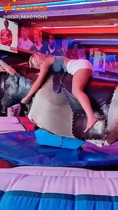 Mechanical Bull Operator vs Cowgirl 🤠
