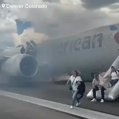 American Airlines Flight Catches Fire Passengers Evacuate