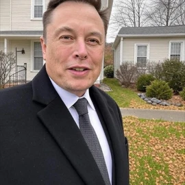 Elon musk X profile image