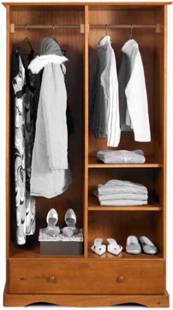 all solid brazilian pine wardrobe 40".......solid wardrobe........sale - $349 thumbnail 2