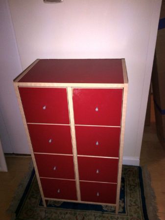 red 8 drawer dresser / lingerie chest - $80 thumbnail 2