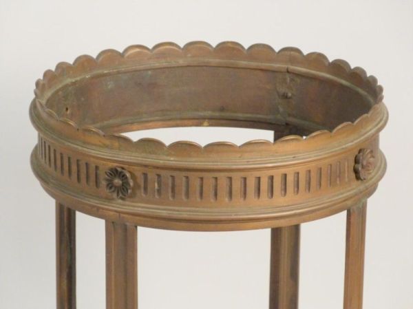 umbrella stand or table bottom neo-classical style bronze stand frame - $100 thumbnail 2