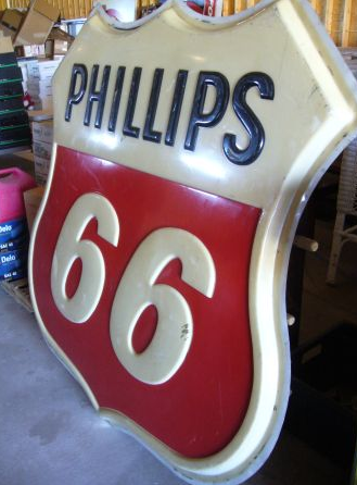 large vintage 6' phillips 66 gas station sign collectible - $300 thumbnail 2