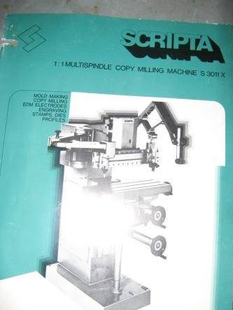 scripta 1:1 multispindle copy milling machine s 3011x (still in good condition) thumbnail 2
