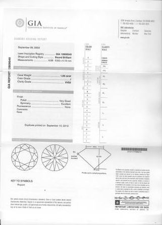 amazing 1.08 carat engagement ring - $6,000 thumbnail 4
