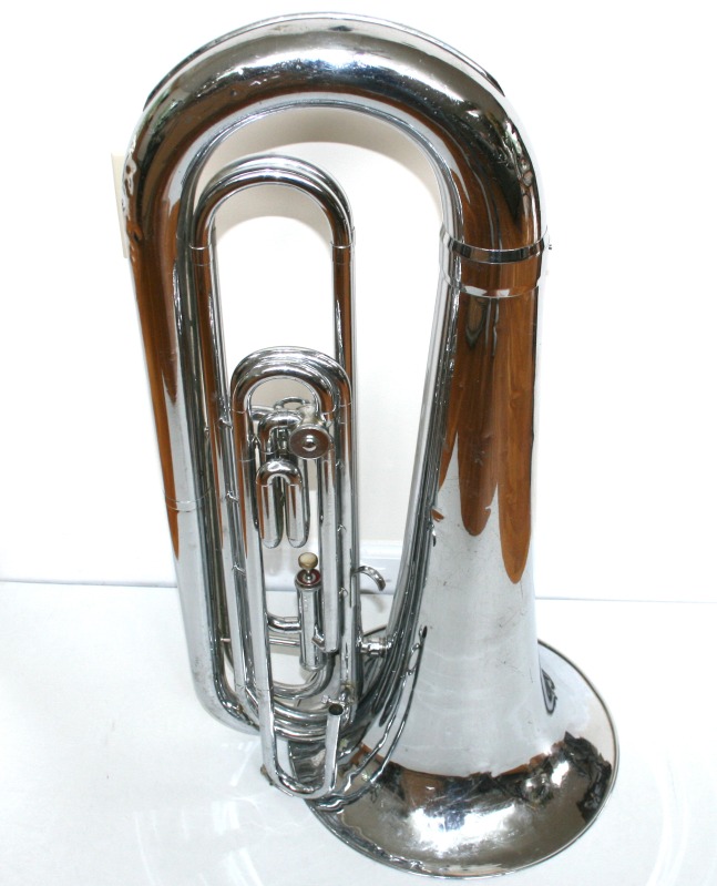 rare contra bass bugle getzen with conn mouthpiece - $300 thumbnail 2