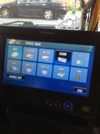 pioneer single din 7 inch flip up 4 sale - $350 thumbnail 2