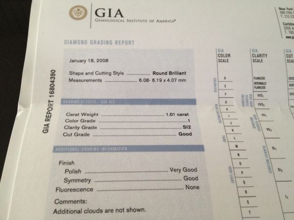 gia 1.01 loose diamond - $3,100 thumbnail 3