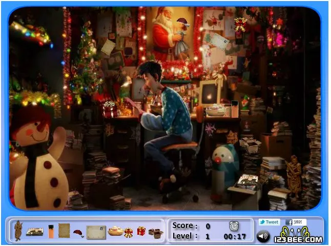 Arthur Christmas Hidden Objects