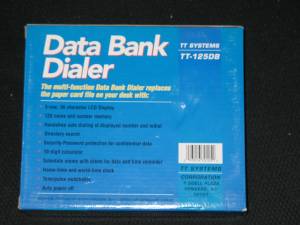 tt systems data bank dialer (tt-125db) refurbished - $8 thumbnail 2