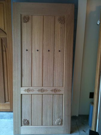 solid mahogany hand carved entry door 28/80 36/80 and 36/96 - $300 thumbnail 4