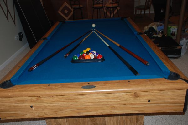 pool table with ping pong ad on - $500 thumbnail 2