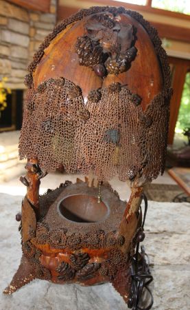 vintage unique lamp (beach style) - $65 thumbnail 3