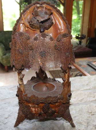 vintage unique lamp (beach style) - $65 thumbnail 2