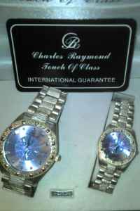 authentic charles raymond his & her watch pair - $50 thumbnail 2